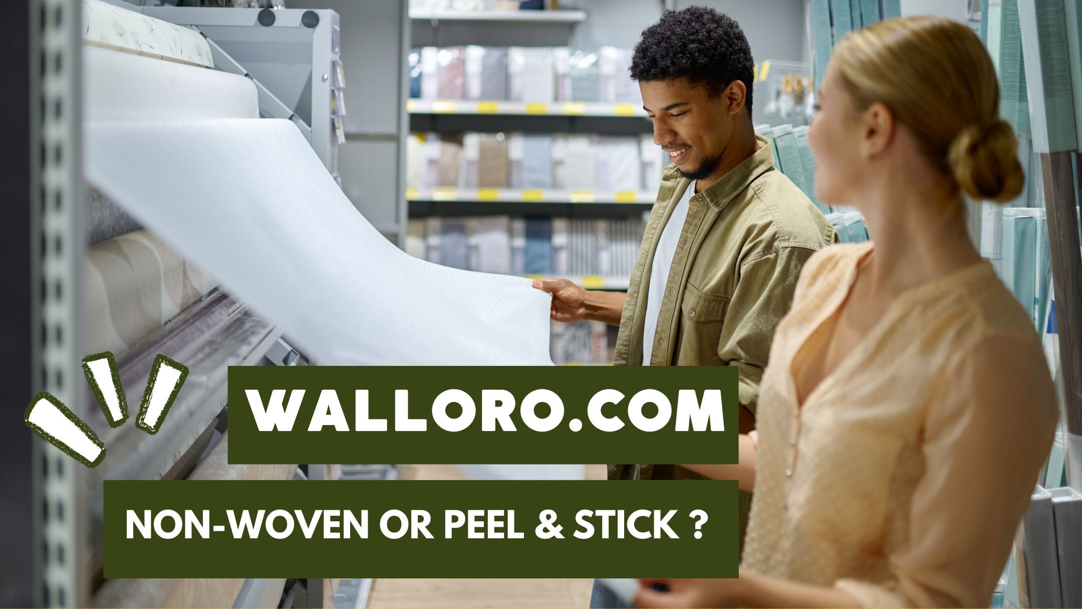 Why won't my peel and stick wallpaper stick to the wall?