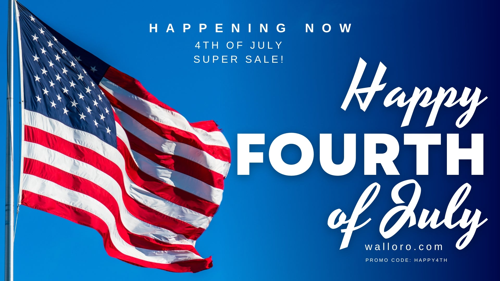 Don't miss out on the incredible 4th of July deals at Walloro Wallcoverings and More: Save 15% now!