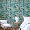 Marbled Green Embossed Wallpaper, Textured Accent Wall Covering, Abstract Pattern, Non-Woven, Non-Pasted, Large 114 sq ft Roll, washable - Walloro Luxury 3D Embossed Textured Wallpaper 