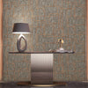 Dark Gray Geometric Embossed Bronze Lines Wallpaper, 3D Textured Abstract, Natural, Non-Woven, Non-Pasted, Large 114 sq ft Roll, Washable - Walloro Luxury 3D Embossed Textured Wallpaper 