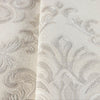 White Luxury Baroque Deep Embossed Wallpaper, Damask Ornate Patterns Sparkling Wallcovering - Walloro Luxury 3D Embossed Textured Wallpaper 