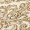 Beautiful White Gold Damask Shiny Embossed Plain Wallpaper, 3D Elegant Textured, Non-Woven, Non-Pasted, Large 114 sq ft Roll, Washable - Walloro Luxury 3D Embossed Textured Wallpaper 