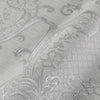 Damask Flocked Velvet Feel Wallpaper, White, Light Gray  Deep 3D Embossed Quilted Texture Luxury Wallcovering, Non-Woven - Walloro Luxury Embossed Textured Wallpaper 