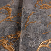 Beautiful Black Marble Vein Deep Embossed Textured Wallpaper, Gold Shiny Traditional Wallcovering, Non-pasted, Wide 178 sq ft Roll, Washable - Walloro Luxury 3D Embossed Textured Wallpaper 