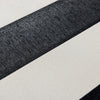 Black & White Timeless Bold Striped Wallpaper, Flocked Textured Velvet Feeling Thick Lines Wallcovering - Walloro Luxury 3D Embossed Textured Wallpaper 