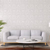 Modern Embossed Silver Shaped Wallpaper, Home Wall Decor, Aesthetic Wallpaper, Textured Wallcovering Non-Adhesive and Non-Peel - Walloro Luxury 3D Embossed Textured Wallpaper 