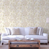 Cream Elegant Embossed Leaf Pattern Wallpaper, 3D Textured Floral Plants Botanic Wall Paper - Walloro Luxury Embossed Textured Wallpaper 