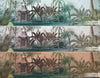 Nature Theme Wall Mural, Palm Trees Lake Scenic Wall Mural, Green Jungle Scene Large Wall Art, Non-Woven, Non-Adhesive, Removable, Exotic Wall Paper, Washable - Walloro Luxury Embossed Textured Wallpaper 