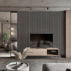 Gray/Black Wall Panel, PS Wall Home Decoration Panel-Premium Quality - Walloro Luxury 3D Embossed Textured Wallpaper 