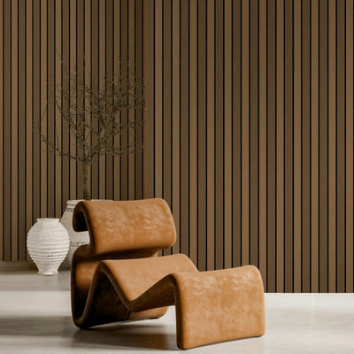 Stylish Wood Grain Wall Panel, PS Wall Home Decoration Panel-Premium Quality - Walloro Luxury 3D Embossed Textured Wallpaper 