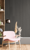 Gray/Black Wall Panel, PS Wall Home Decoration Panel-Premium Quality - Walloro Luxury 3D Embossed Textured Wallpaper 