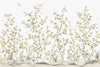 Chinoiserie Floral Blossoms Wall Mural, White Botanical Tree Flowers Wallpaper, Custom Size Wall Covering, Non-Woven, Non-Adhesive, Removable, Washable - Walloro Luxury Embossed Textured Wallpaper 