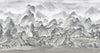 Mountains Scenic Wall Mural, White Landscape Wallpaper, Modern Custom Size Wall Covering, Non-Woven, Non-Pasted, Washable, Removable, Extra Large Wall Covering - Walloro Luxury Embossed Textured Wallpaper 