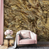 Large Marble Wall Mural, Marbled Wall Paper, Oversized Gold Wall Art, Non-Woven, Non-Pasted, Removable, Large Abstract Wall Print Art - Walloro Luxury Embossed Textured Wallpaper 