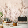 Floral Tree Wall Mural, Vintage Beige Flowers Blossom Wallpaper, Extra Large Oversized Stylish Custom Size Wall Covering, Non-Woven, Non-Adhesive, Modern - Walloro Luxury Embossed Textured Wallpaper 