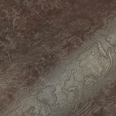 Abstract Distressed Embossed Wallpaper, Rich Textured Embossed Wallcovering, Traditional, Dark Brown Metallic, Extra Large 114 sq ft Roll - Walloro High End Wallcoverings & More