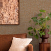 Abstract Glam 3D Embossed Wallpaper, Copper Metallic Accents Luxury Wallcovering, Washable, Durable Home and Commercial Use Wall Decor - Walloro High End Wallcoverings & More