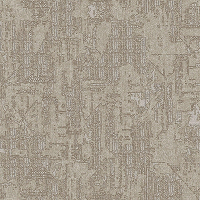 Beige Distressed Solid Color Wallpaper, 3D Embossed Shiny Wallcovering, Weathered Effect - Walloro High End Wallcoverings & More