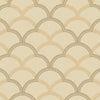 Beige Gold Luxury Fish Scale Deep Embossed Wallpaper, 3D Textured Lace Patterns, Thick Wallcovering - Walloro High End Wallcoverings & More