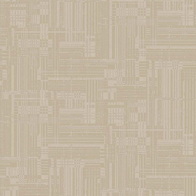 Beige Modern Abstract Geometric Wallpaper, Stylish 3D Embossed Neutral Colors Wallcovering - Walloro High End Wallcoverings & More