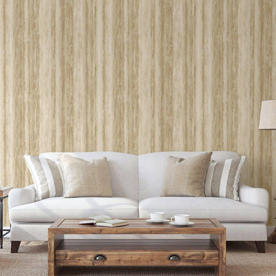 Beige Natural Tree Bark Wallpaper, Wood Pattern Embossed Cork Farmhouse Lodge Wall Decor - Walloro High End Wallcoverings & More