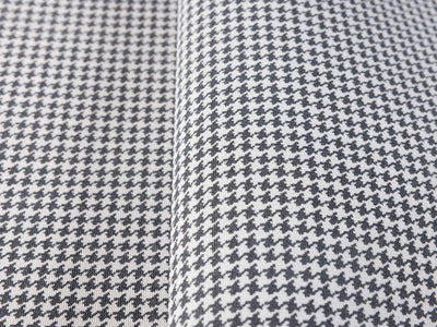 Black Classic Houndstooth Wallpaper, Textured Non-Adhesive Wallcovering - Walloro High End Wallcoverings & More