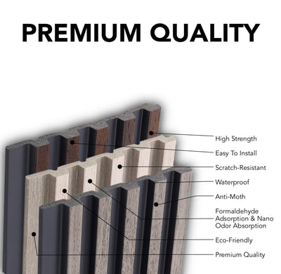 Black Wall Panel, PS Wall Home Decoration Panel-Premium Quality - Walloro High End Wallcoverings & More