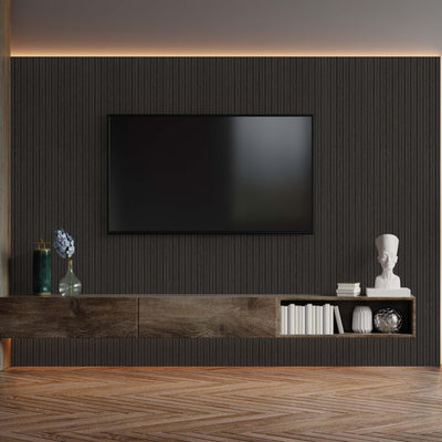 Black Wood Grain Wall Panel, PS Wall Home Decoration Panel-Premium Quality - Walloro High End Wallcoverings & More