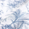 Blue Tropical Toile Textured Wallpaper, Stylish Plants Animals Jungle Forest Theme Wallcovering - Walloro High End Wallcoverings & More