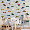 Boys Car Themed Textured Wallpaper, Boys Bedroom Wall Paper, Nursery Wallpaper, 114 sq ft, Cars Wall Decor, Kids Room Wallpaper, White - Walloro High End Wallcoverings & More