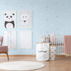 Cloud Sky Kids Room Textured Wallpaper, Blue, Light, Boys Girls Bedroom Wallpaper, Nursery Wallpaper, 114 sq ft, Kids Bathroom, Washable - Walloro High End Wallcoverings & More