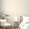 Contemporary Plain Textured Wallpaper, Cream Elegant Distressed Design, Washable, Large 114 sq ft Roll - Walloro High End Wallcoverings & More