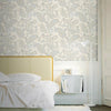 Cream Luxury Paisley Deep Embossed Wallpaper, Traditional Rich Textured Wallcovering - Walloro High End Wallcoverings & More