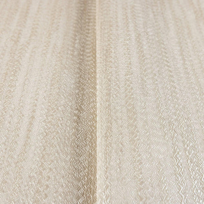 Cream Shiny 3D Embossed Striped Wallpaper, Plain Color Textured Wall Paper - Walloro High End Wallcoverings & More