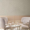 Cream Shiny Chevron Wallpaper, Deep Embossed Luxury Shimmering Geometric Pattern Wall Paper - Walloro High End Wallcoverings & More