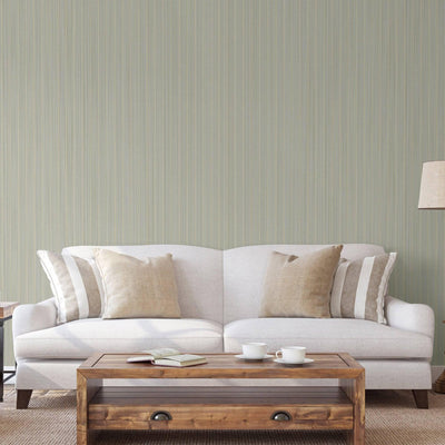 Cream Thin Striped 3D Embossed Wallpaper, Stylish Fabric Like Patterns Wallcovering - Walloro High End Wallcoverings & More