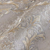 Damask Deep Embossed Wallpaper, Tan, Gold Luxury 3D Non-Pasted Wallcovering, Shimmering, Traditional Non-Woven Wall Decor - Walloro High End Wallcoverings & More