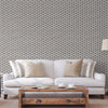 Dark Gray Embossed Cubic Geometric Wallpaper, Home Wall Decor, Aesthetic Wallpaper, Textured Wallcovering Non-Adhesive and Non-Peel - Walloro High End Wallcoverings & More