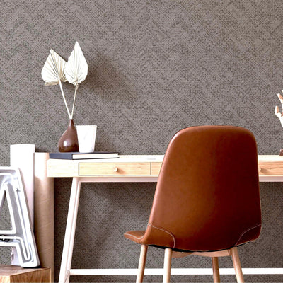 Dark Gray Metallic Lines Abstract Wallpaper, 3D Embossed Realistic Shiny Lines Wallcovering - Walloro High End Wallcoverings & More