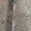 Deep Embossed Sparkling Damask Wallpaper, Stylish Brown Blue Glittering Luxury Fabric Feel Vivid Colors, Home Commercial Use, Easy Clean, Water Resistant - Walloro High End Wallcoverings & More