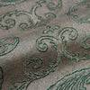 Deep Embossed Sparkling Damask Wallpaper, Stylish Brown Green Glittering Luxury Fabric Feel Vivid Colors, Home Commercial Use, Easy Clean, Water Resistant - Walloro High End Wallcoverings & More