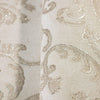 Deep Embossed Sparkling Damask Wallpaper, Stylish Cream Glittering Luxury Fabric Feel Vivid Colors, Home Commercial Use, Easy Clean, Water Resistant - Walloro High End Wallcoverings & More