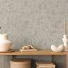 Distressed Worn Wallpaper, Tan 3D Embossed Textured Weathered Solid Color Wallcovering, Abstract Contemporary Home Commercial Interior Wall Design - Walloro High End Wallcoverings & More