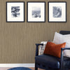 Elegant Brown Embossed Wallpaper, Brown 3D Linen Textured, Wallcovering, Traditional, Extra Large 114 sq ft Roll, Striped, Modern - Walloro High End Wallcoverings & More