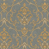 Elegant Damask Embossed Wallpaper, 3D Textured Wallcovering, Traditional, Neutral Gold, Extra Large 114 sq ft Roll, Luxury, Washable, Decor - Walloro High End Wallcoverings & More