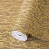 Glam Solid Color Wallpaper, Brown Rich Embossed Abstract Metallic Accents, Shimmering Design - Walloro High End Wallcoverings & More