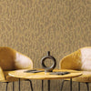 Glam Solid Color Wallpaper, Brown Rich Embossed Abstract Metallic Accents, Shimmering Design - Walloro High End Wallcoverings & More