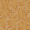 Gold Luxury Leaves Solid Color Shades Wallpaper, Deep Embossed Flocked Velvet Feeling Design - Walloro High End Wallcoverings & More