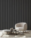 Gray Black Wall Panel, PS Wall Home Decoration Panel-Premium Quality - Walloro High End Wallcoverings & More