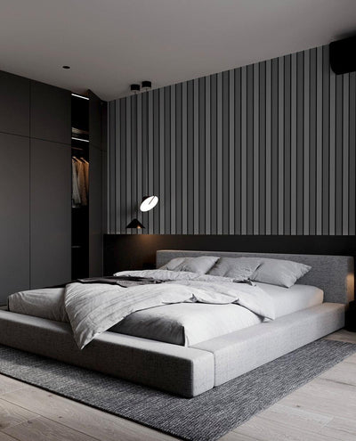 Gray Black Wall Panel, PS Wall Home Decoration Panel-Premium Quality - Walloro High End Wallcoverings & More